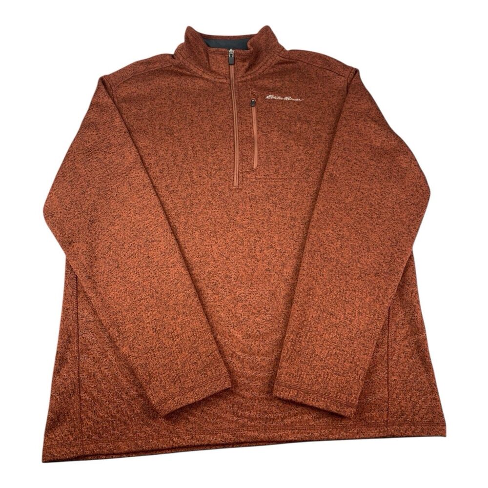 Eddie Bauer Radiator 1/4 Zip Pullover Sweater Fleece  Adobe, Men’s Size XL - Picture 2 of 11
